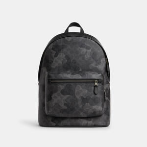 Coach Outlet Men's West Backpack In Signature Camo Print